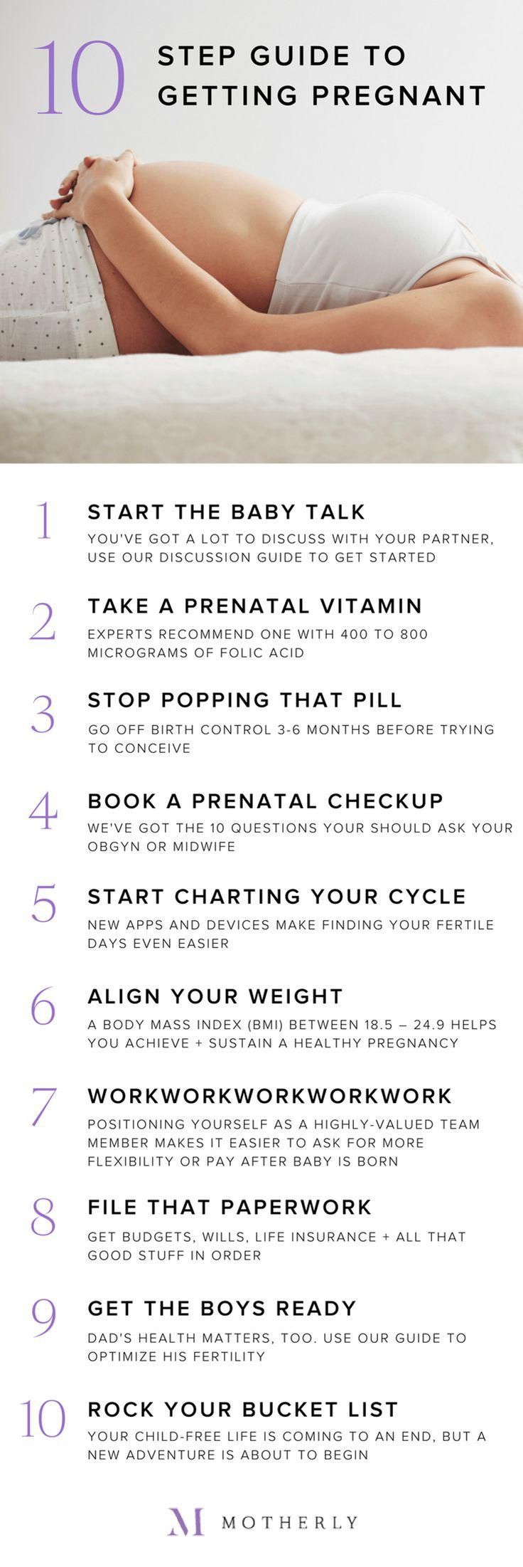 Let's make a baby: My 10-step plan to get pregnant